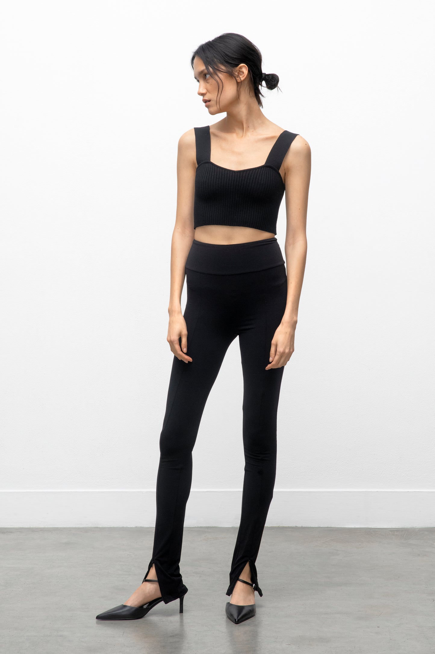 Slit hem leggings - Woman